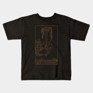 Ace of Swords Kids T-Shirt